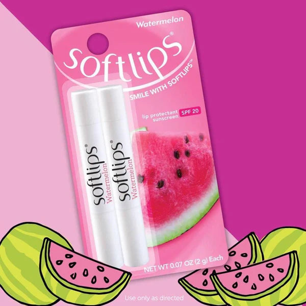 Softlips Watermelon SPF20 Twinpack
